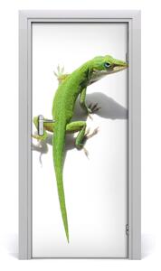 Samolepiace fototapety na dvere zelená jašterica 85x205 cm