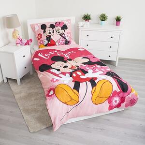 JERRY FABRICS Obliečky Mickey a Minnie Kiss Polyester 140/200, 70/90 cm