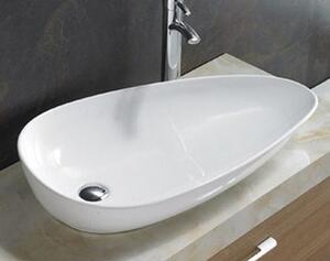 Rea Greta umývadlo 76.6x43 cm pultové umývadlo biela REA-U1500