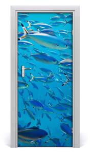 Samolepiace fototapety na dvere koralové ryby 85x205 cm