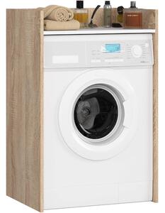 Ak furniture Kúpeľňová skrinka nad práčku FIN II dub sonoma/biela