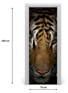 Samolepiace fototapety na dvere tiger 75x205 cm
