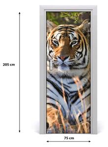 Samolepiace fototapety na dvere tiger 75x205 cm