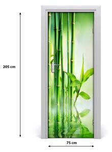 Fototapeta na dvere Bambus vo vode 75x205 cm