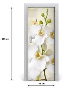 Fototapeta na dvere biela orchidea 75x205 cm