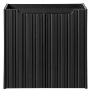 Comad Závesná skrinka Nova Black Beyond s doskou a umývadlom 120 cm čierna/dub evoke