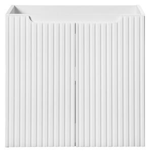 Comad Závesná skrinka Nova White Beyond s doskou a umývadlom 80 cm biela/dub evoke