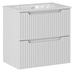 Comad Kúpeľňová skrinka Nova White II Sky so zápustným umývadlom 60 cm biela