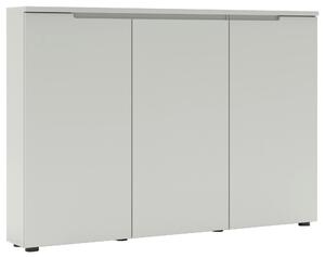 SKRINKA NA TOPÁNKY, sivá, 140/100/22 cm Xora - Online Only drobný nábytok, Online Only