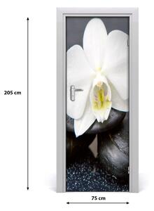 Fototapeta na dvere orchidea zen 75x205 cm
