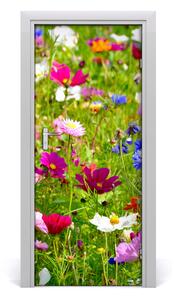 Fototapeta na dvere poľné kvety 85x205 cm