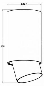Zuma Line Scope stropné svietidlo 1x50 W biela ACGU10-144