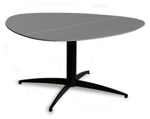KONFERENČNÝ STOLÍK, sivá, čierna, kov, kameň, 75/75/40 cm Xora - Stolíky do obývačky, Online Only