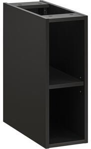 Comad Závesná skrinka Casad s doskou 120 cm čierna/dub wotan