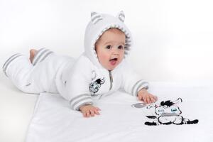 NEW BABY Luxusní detská zimná deka Zebra Bavlna/Polyester 110x90 cm