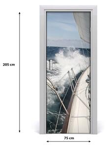Fototapeta samolepiace na dvere jachta 75x205 cm