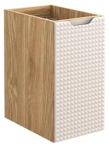 Comad Závesná skrinka Luxor Beige s doskou a umývadlom 120 cm béžová/dub olejovaný