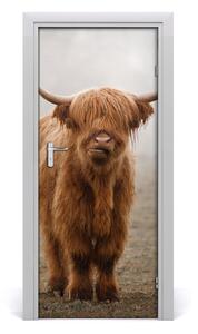 Fototapeta samolepiace na dvere kravy kopec 85x205 cm