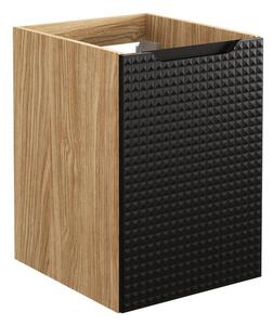 Comad Závesná umývadlová skrinka Luxor Black 81-40-1D čierna/dub olejovaný