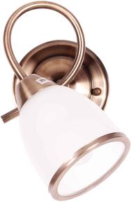 Kaja Samira nástenná lampa 1x40 W biela-patinová K-JSL-8090/1WAB