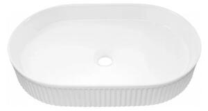 Comad Závesná skrinka Nova White Beyond s doskou a umývadlom 80 cm biela/dub evoke