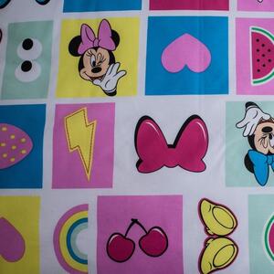 JERRY FABRICS Obliečky do postieľky Minnie pink square baby Bavlna, 100/135, 40/60 cm