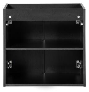 Comad Závesná skrinka Nova Black Sky3 so zápustným umývadlom 80 cm biela/čierna