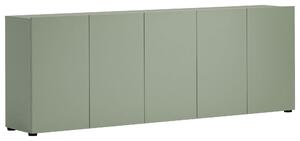 ŠIROKÁ KOMODA, zelená, 225/79/38 cm home24 - Online Only drobný nábytok, Online Only