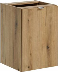 Comad Závesná skrinka pod umývadlo Nova Oak s doskou 140 cm dub evoke/čierna
