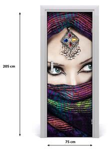 Fototapeta na dvere indická žena 75x205 cm