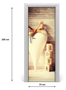 Fototapeta samolepiace na dvere láska 75x205 cm