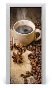 Fototapeta na dvere samolepiace šálka kávy 85x205 cm