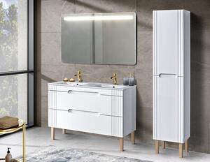 Comad Kúpeľňové zrkadlo s LED osvetlením Bianca 80 cm biele