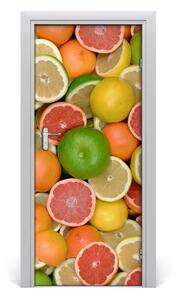 Fototapeta na dvere samolepiace citrusové ovocie 85x205 cm