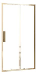 Rea Rapid Slide sprchové dvere 130 cm posuvné zlatá lesklá/priehľadné sklo REA-K5615