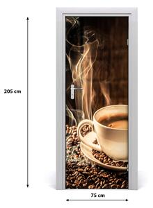 Fototapeta na dvere samolepiace aromatická káva 75x205 cm
