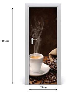 Fototapeta na dvere samolepiace šálka kávy 75x205 cm