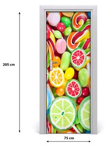 Fototapeta na dvere samolepiace farebné sladnosti 75x205 cm