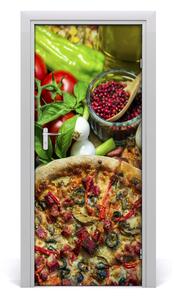 Fototapeta na dvere do domu samolepiace pizza 85x205 cm