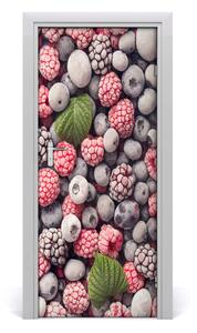 Fototapeta na dvere samolepiace mrazené ovocie 85x205 cm