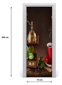 Fototapeta na dvere samolepiace mlynček na kávu 75x205 cm