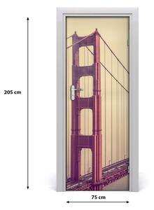 Fototapeta samolepiace dvere Most San Francisco 75x205 cm