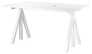 STRING Pracovný stôl Works, White 140 x 78 cm