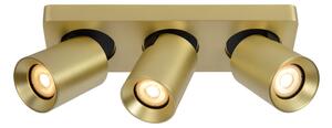 NIGEL - Stropné bodové svietidlo - LED Stmievanie do teplej farby - GU10 - 3x5W 2200K/3000K - Matné zlato / Mosadz