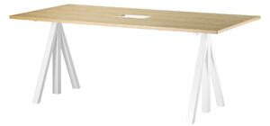 STRING Pracovný stôl Works, White / Oak 180 x 90 cm