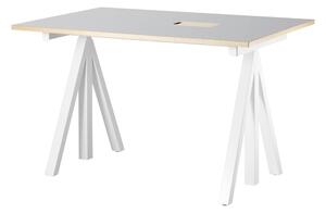 STRING Pracovný stôl Works, Light Grey 120 x 78 cm