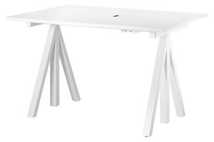 STRING Polohovací pracovný stôl Works, White 120 x 78 cm