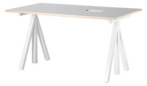STRING Pracovný stôl Works, Light Grey 140 x 78 cm