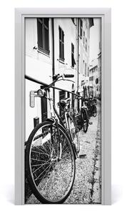 Fototapeta samolepiace na dvere mestské bicykle 85x205 cm