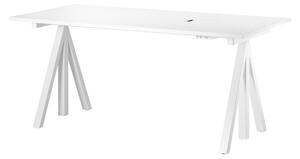 STRING Polohovací pracovný stôl Works, White 160 x 78 cm